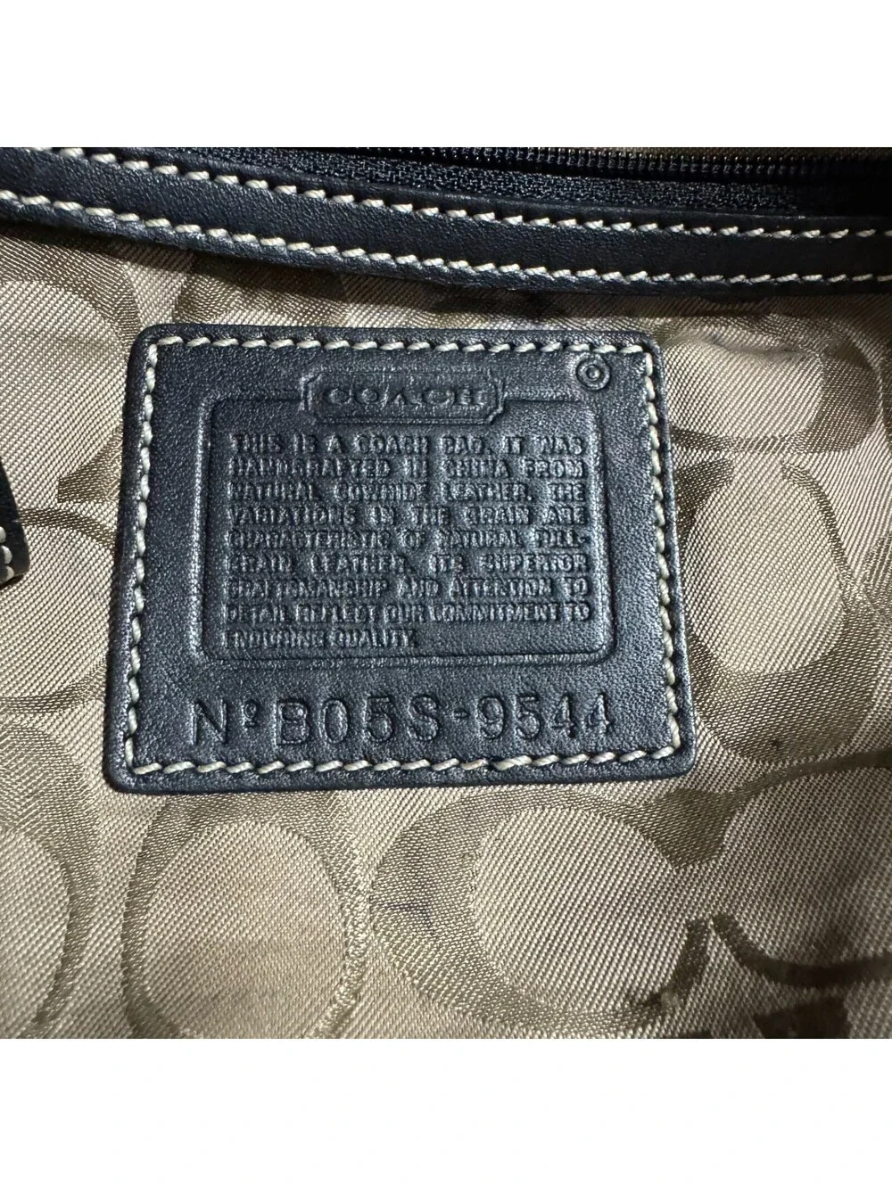 Vintage Y2K Coach Soho Buckle Adjustable Shoulder Bag Black Leather Tote 9544
